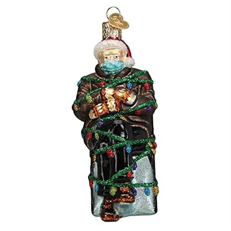 Old World Christmas Glass Blown Ornaments Where’s Bernie,  5″