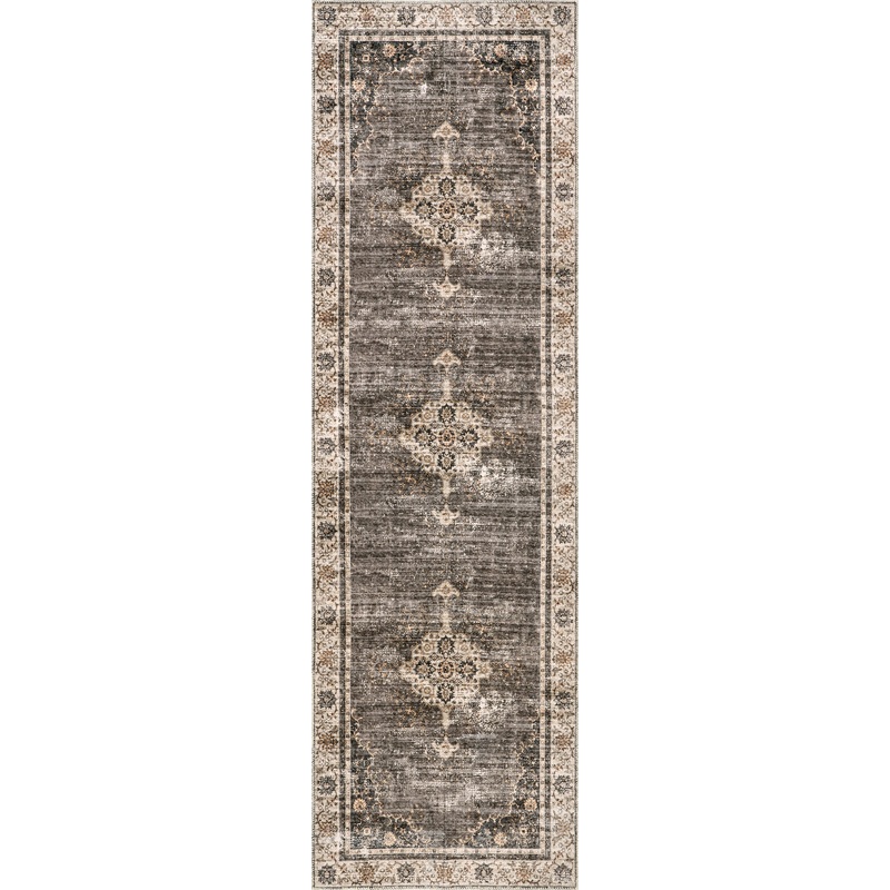 Rosewood Vintage Washable Rug | Brown