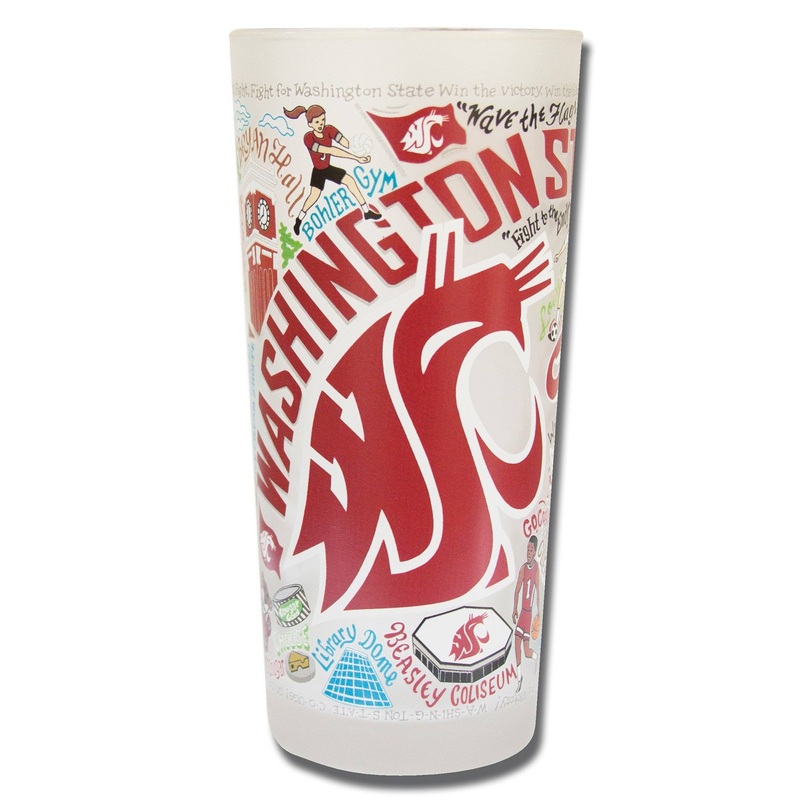 Washington State University Collegiate Drinking Glass