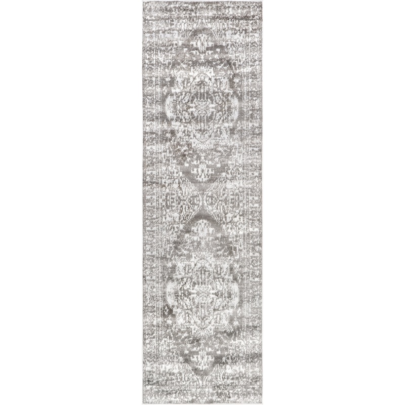 Diana Jewel Medallion Rug | Light Grey