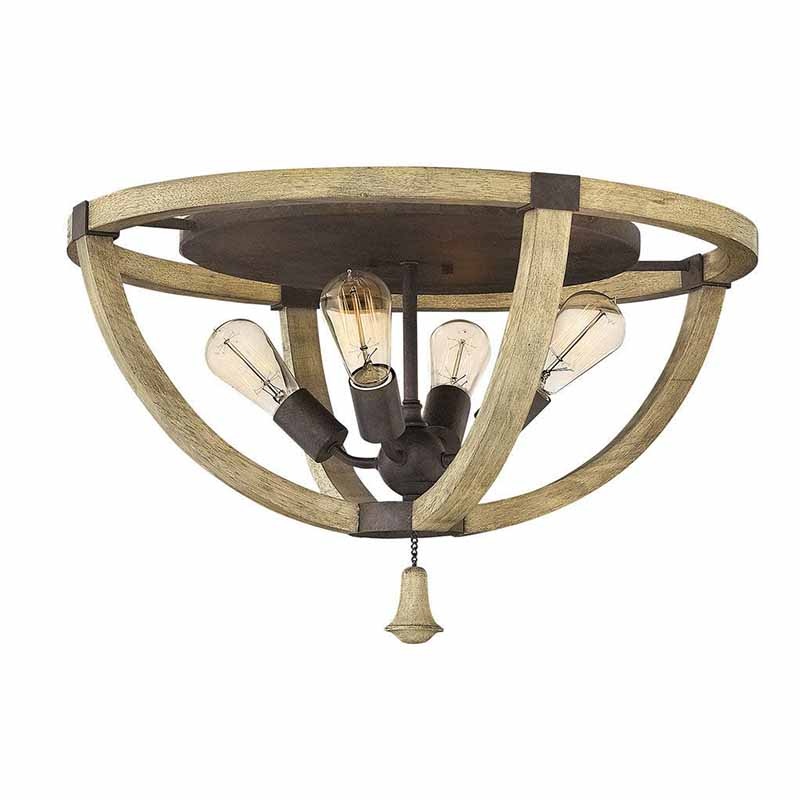 Fredrick Ramond FR40571 Middlefield 4-lt 24″ LED Flush Mount
