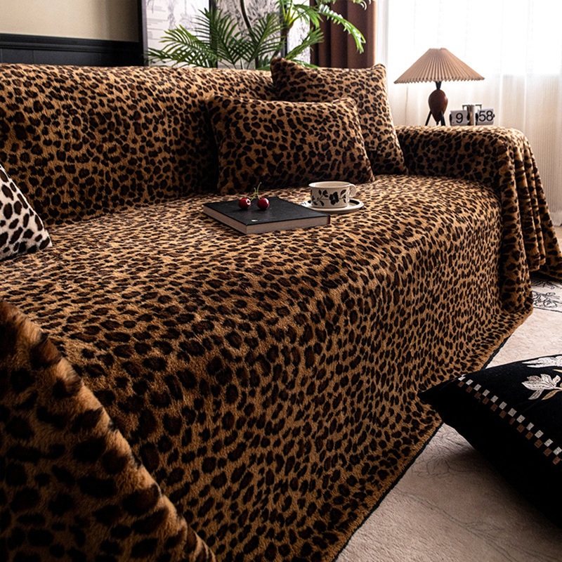 Glamour Leopard Scratch-Resistant Luxe Sofa/Couch Cover