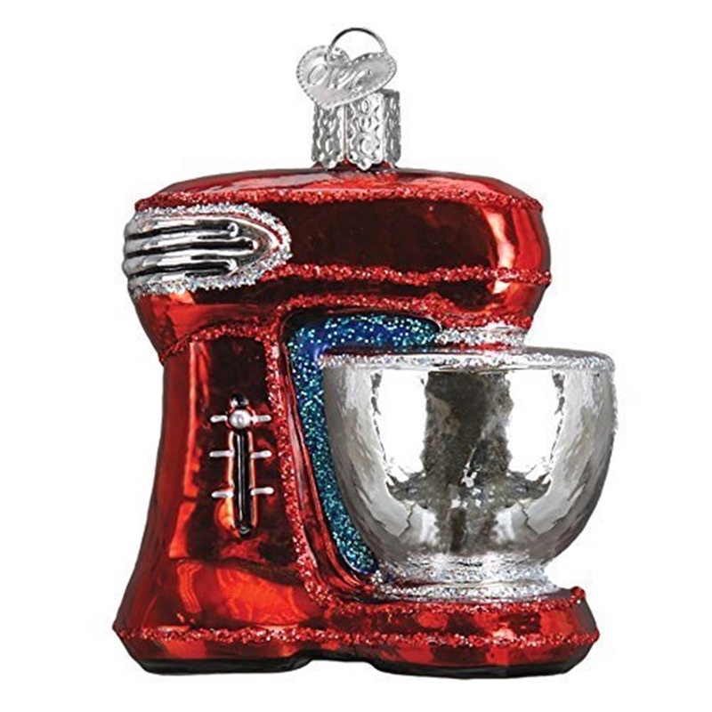Old World Christmas Handcrafted Red Mixer Hanging Tree Ornament
