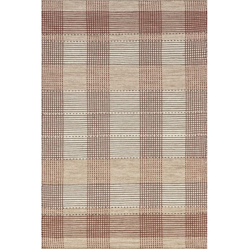Oregon Plaid Wool Rug | Beige