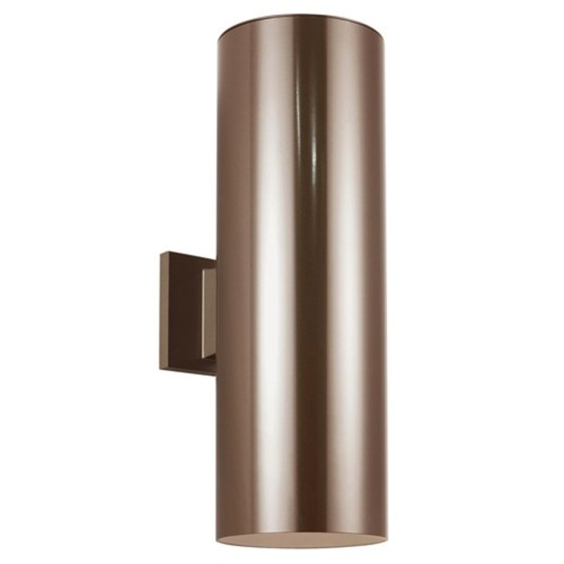 Visual Comfort 8313902 Outdoor Cylinders 2-lt 6″ Outdoor Wall Lantern