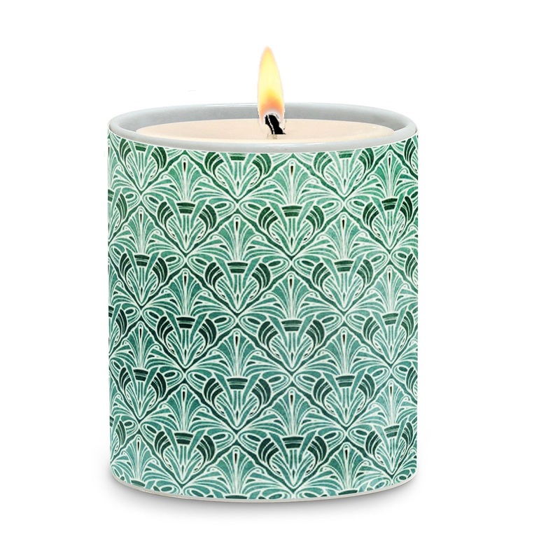 SUBLIMART: Geometric – Porcelain Soy Wax Candle (Design #GEO04)