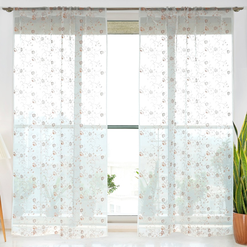 Etereo Botanic Breeze, Pink, Sheer, 1 panel