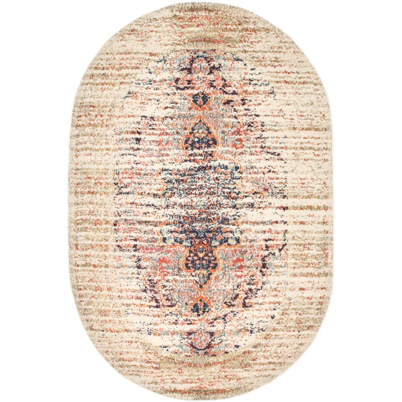 Faded Gothic Medallion Rug | Sand