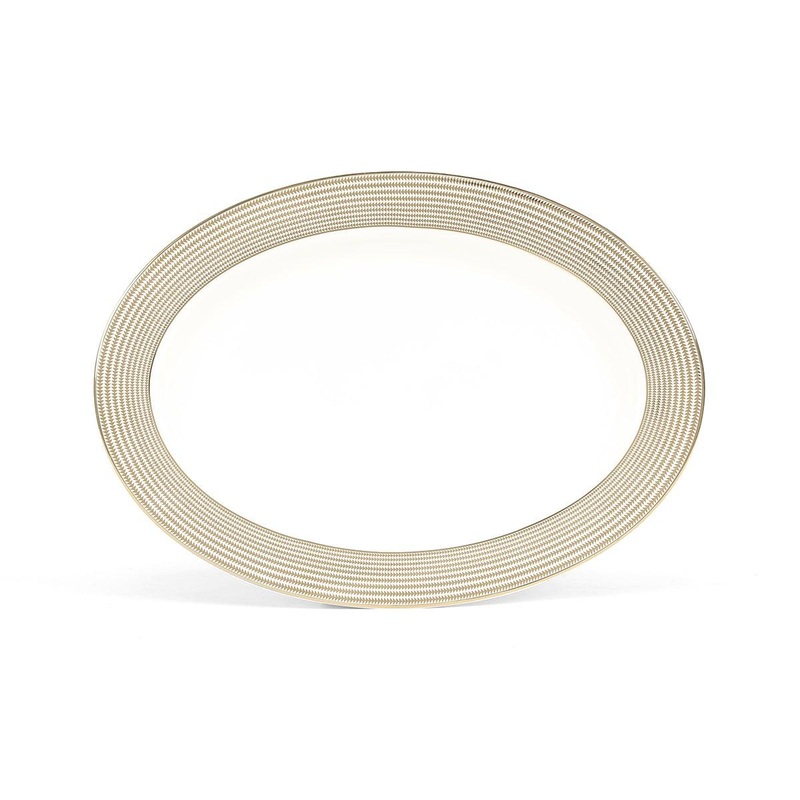 Platina Gold Oval Platter
