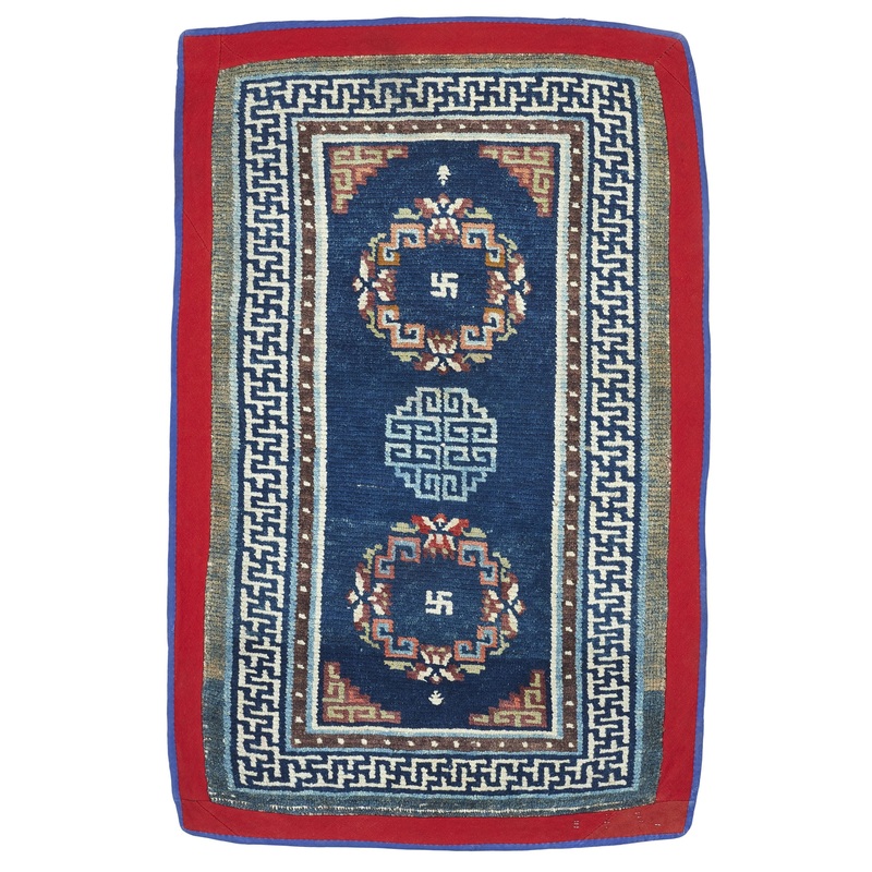 ANTIQUE TIBETAN KHADEN 2′ 9″ x 4′ 3″ 19th C