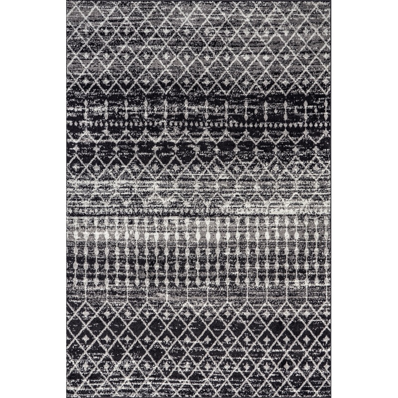 Moroccan Trellis Rug | Black
