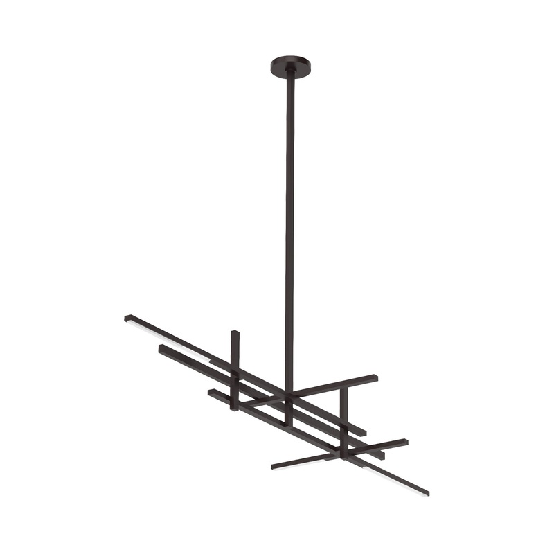 Cityscape Stacked Linear LED Chandelier