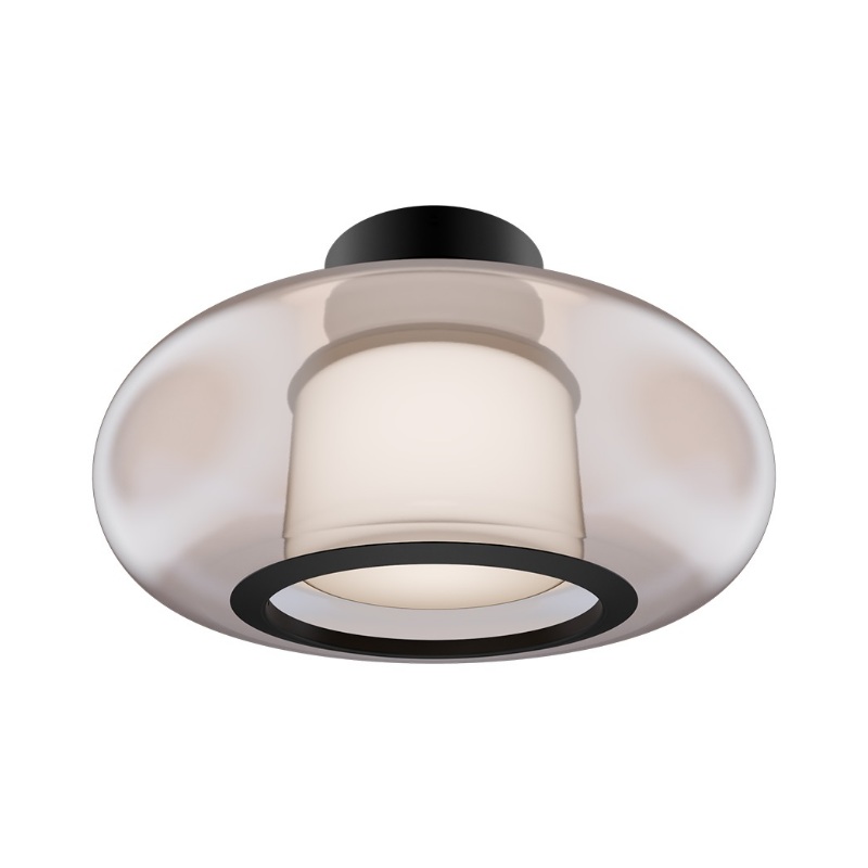 dweLED FM-48513 Doma 1-lt 14″ LED Semi-Flush Mount