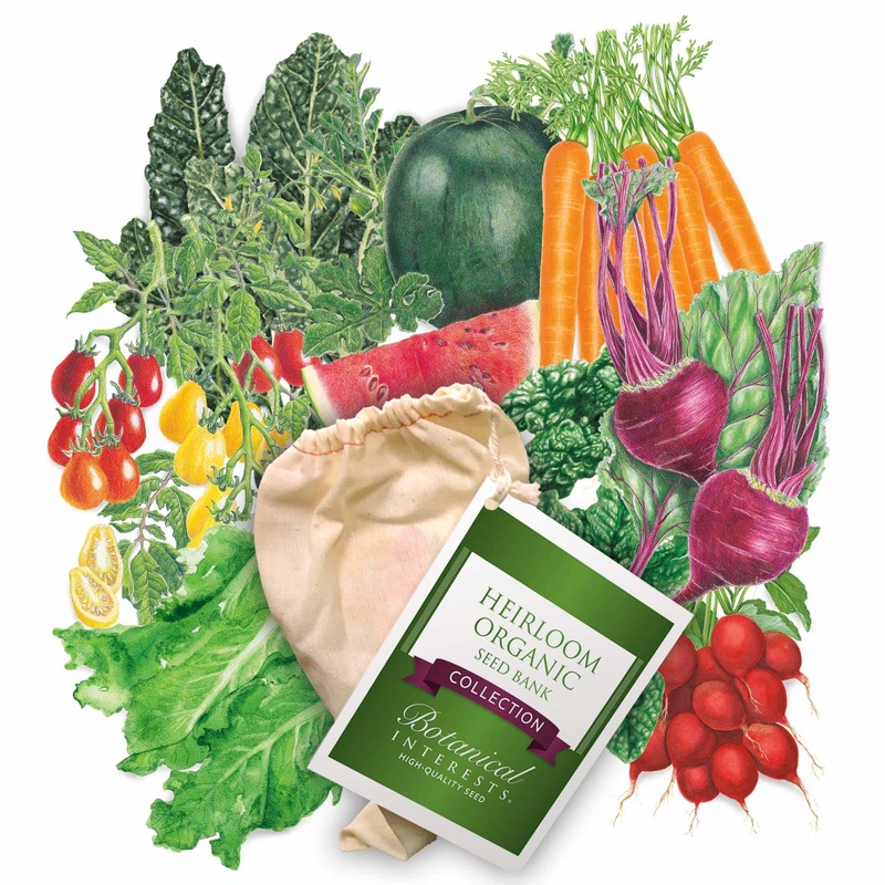 Heirloom Organic Seed Bank Gift Set