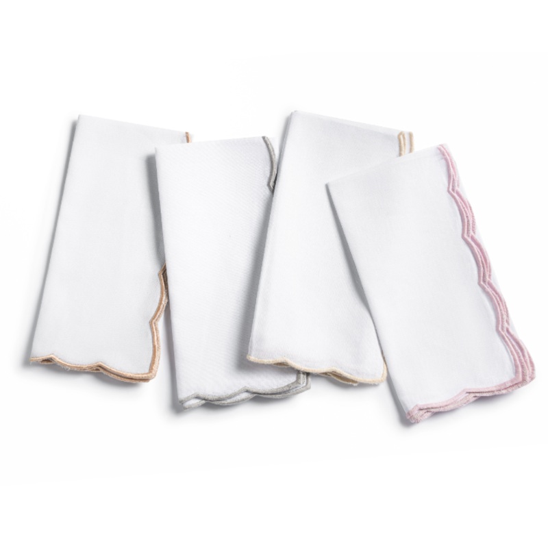 Sorbet Scallop Napkin Set of 6