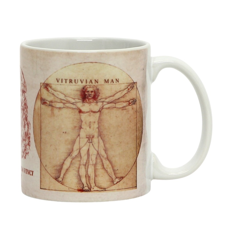 SUBLIMART: Affresco Mug – Vitruvian Man + Vitruvian Woman