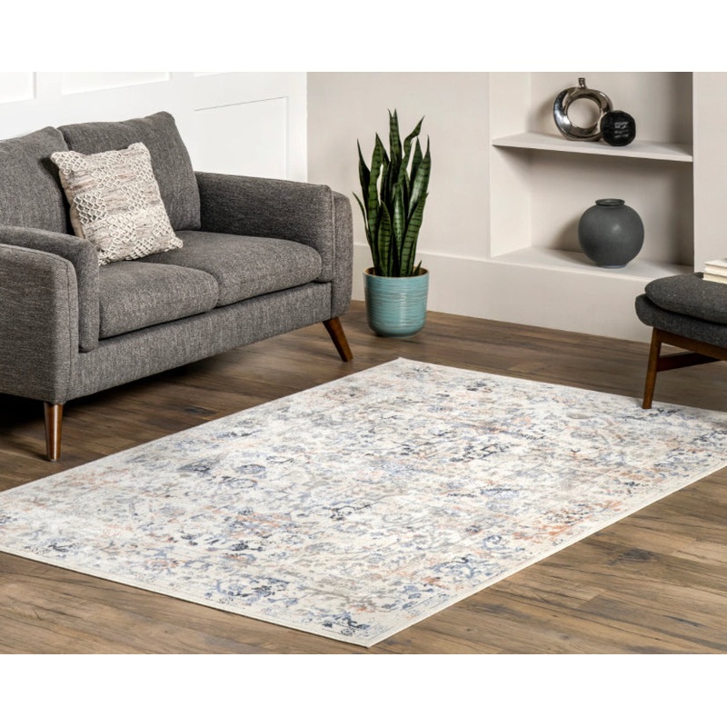 53 x 76 Everlee Faded Persian Machine Washable Area Rug