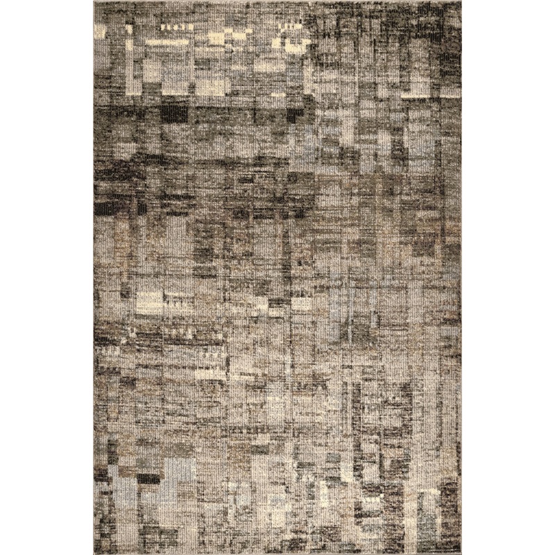 Abstract Mural Rug | Brown