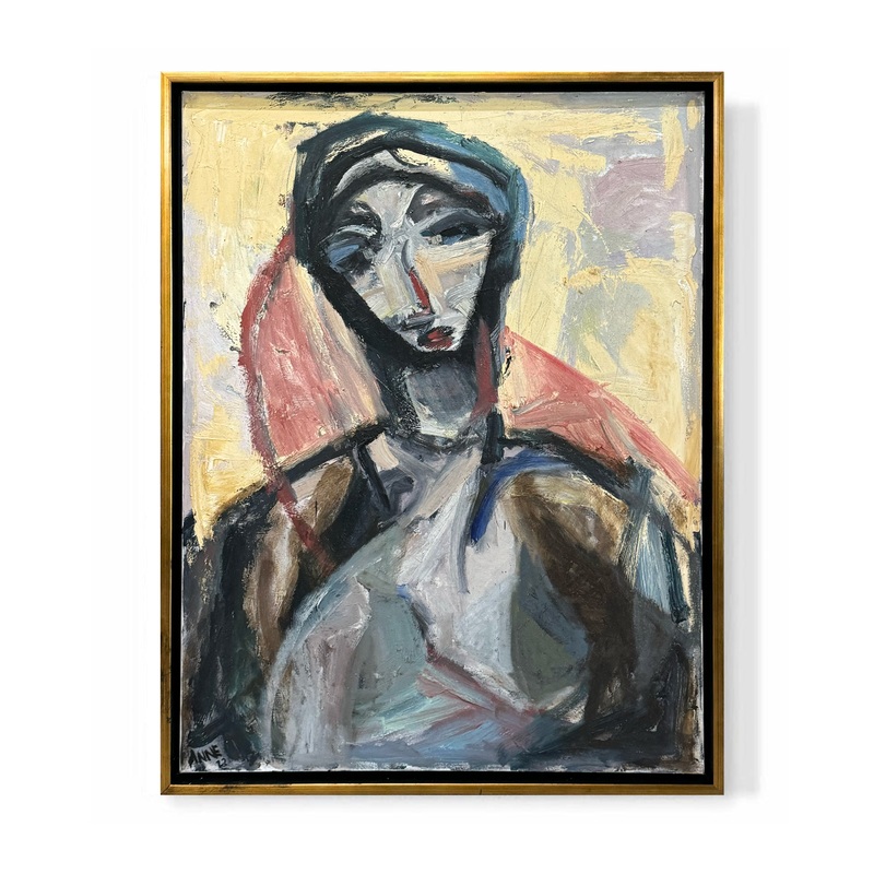 “Direct with Blue Scarf”