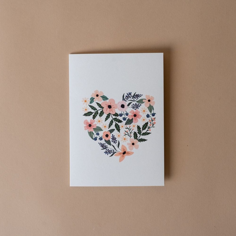Flower Heart Card