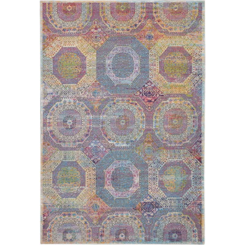 Nourison Ankara Global 5’3″ x 7’6″ Multicolor Bohemian Indoor Rug