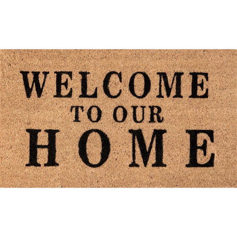 Welcome Home Coir Doormat | Natural
