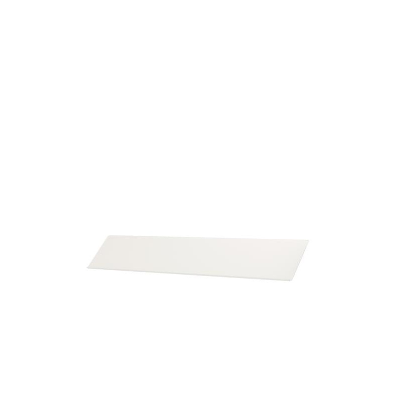 Zet Magazine Shelf, Ivory Steel