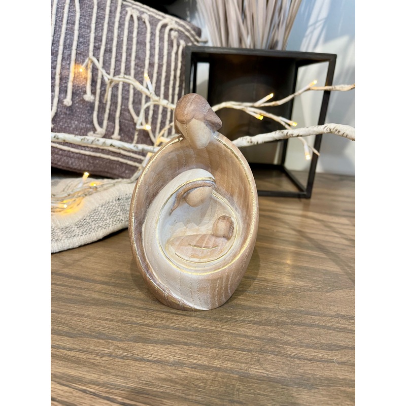 6″ Italian Ash Wood Nativity