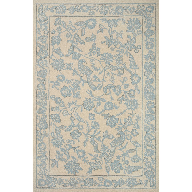 Rifle Paper Co. x Loloi Arboretum Rug | Aviary Periwinkle