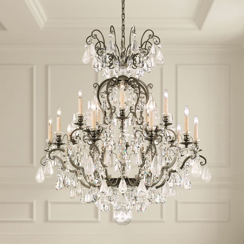 Schonbek 3573 Renaissance Rock Crystal 16-lt 38″ Chandelier