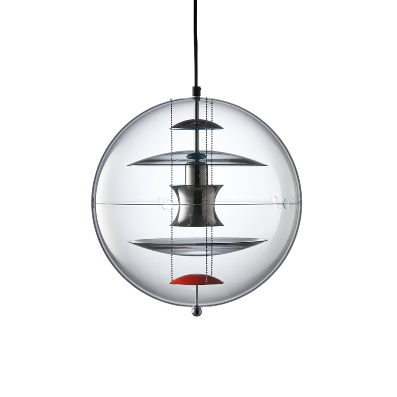 Verpan VP Globe Pendant, Colored Glass