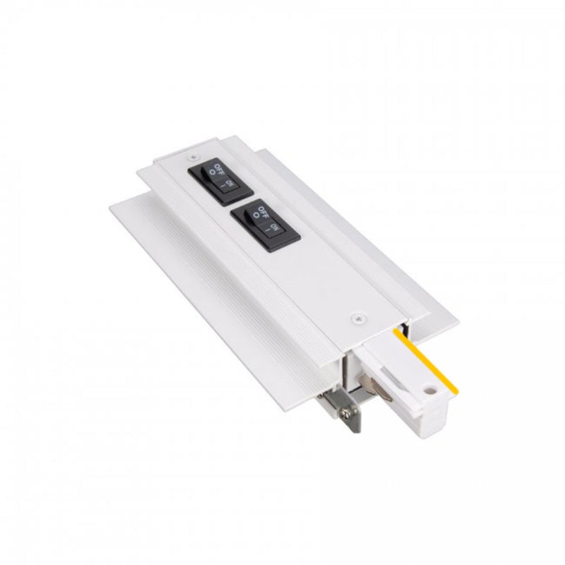 WAC WEDL-RTL-1A W System Flangeless Recessed Track Current Limiter – Left, 120V