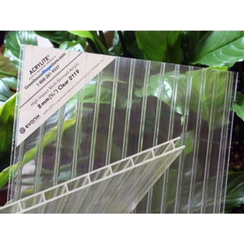 10 panels – Acrylite 8mm Clear Acrylic Panel