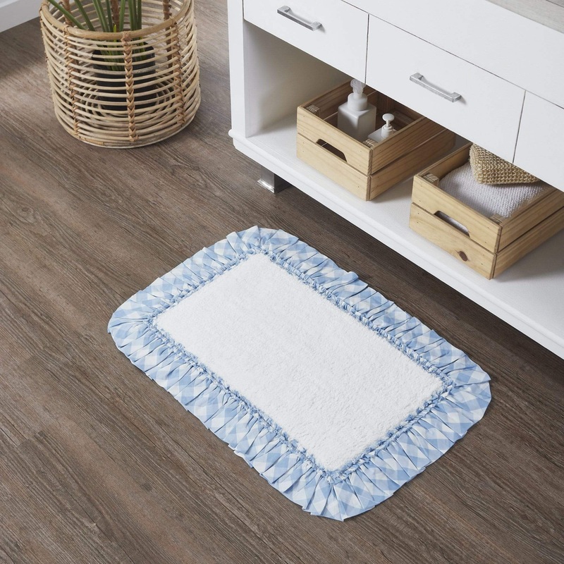Annie Buffalo Blue Check Bathmat 20×30