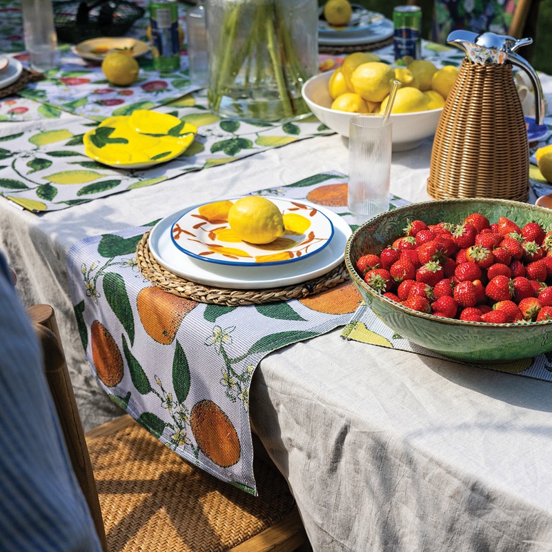 Apelsiner Organic Cotton Woven Table & Kitchen Textiles Collection