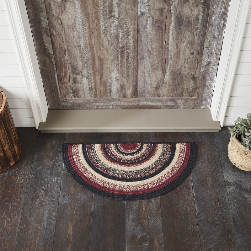Connell Jute Rug Half Circle 16.5×33