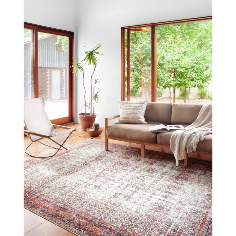 Loloi II Layla Rug | Ivory / Brick