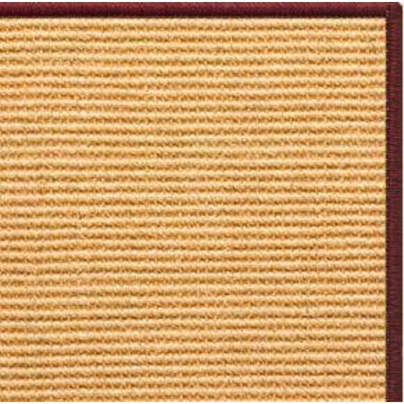 Tan Sisal Rug with Serged Border (Color 11989)
