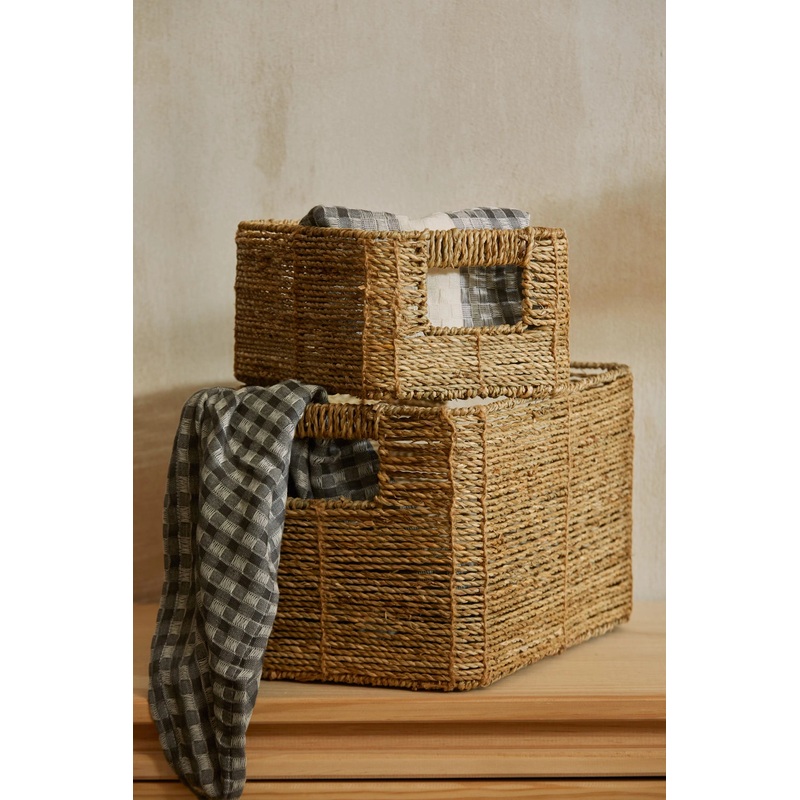 Cesto rectangular de junco de mar Pleiku