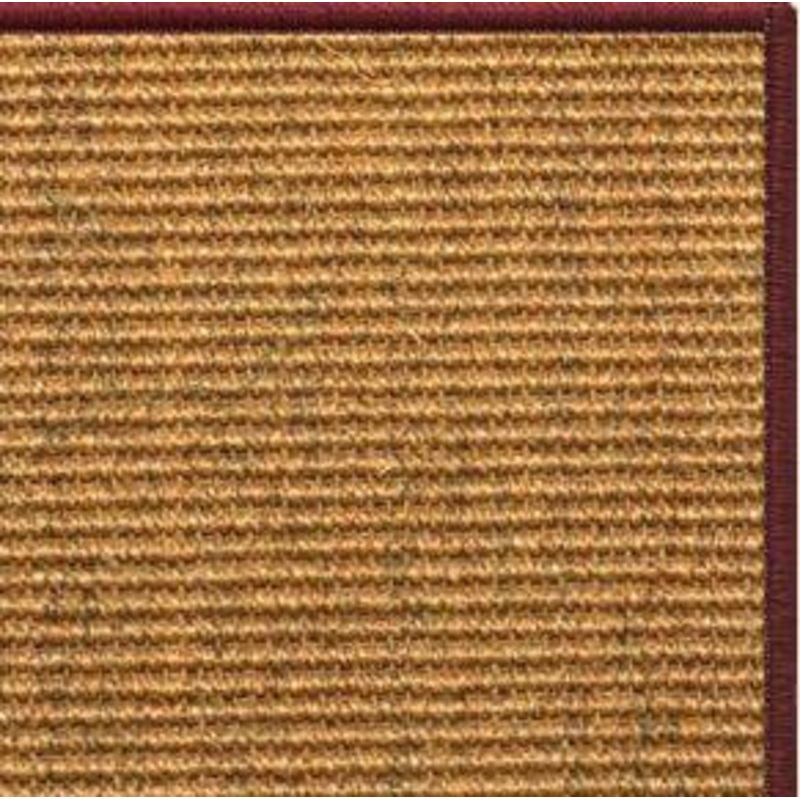 Cognac Sisal Rug with Serged Border (Color 11989)