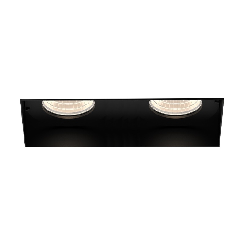 Eurofase TGO2TL Tango 2 Light 20W Square LED Trimless Fixed Downlight, Clear Lens