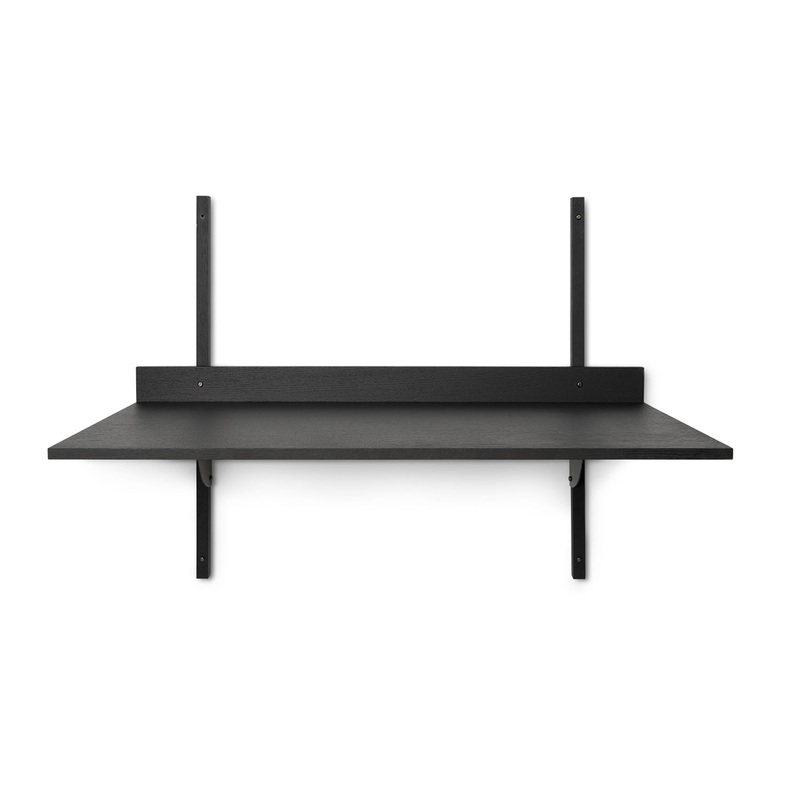 Ferm Living Sector Desk (Black Ash/ Black Brass) – Second Chance