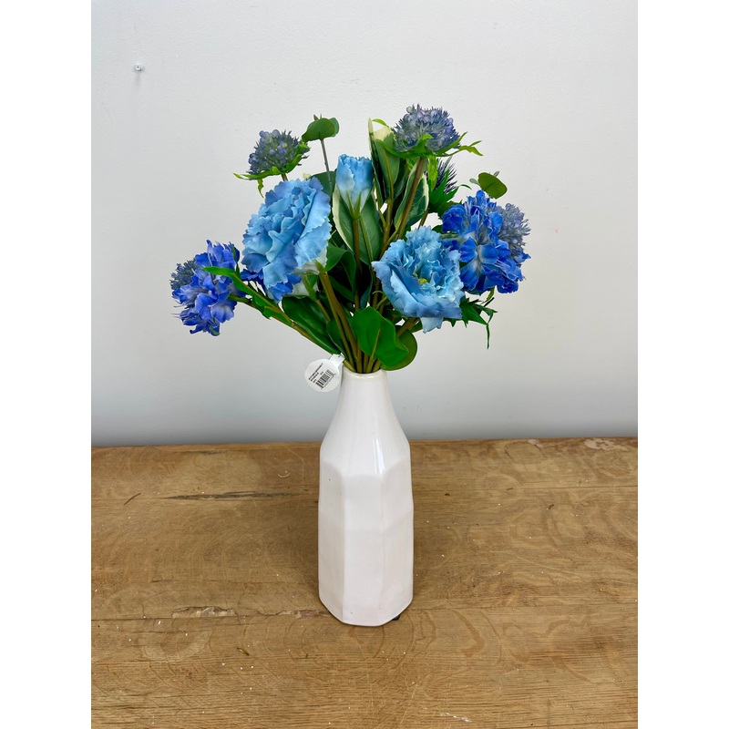 Blue Real Touch Scabiosa & Lisianthus Bundle