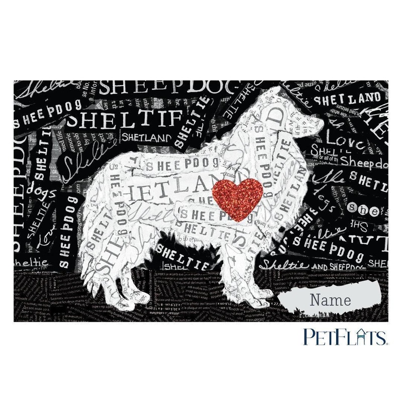 Custom Sheltie PetFlat – Premium Vinyl Mat