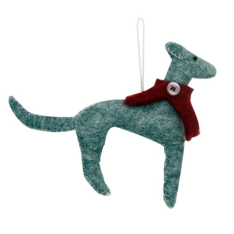 Greyhound Felt Ornament – Global Groove (H)