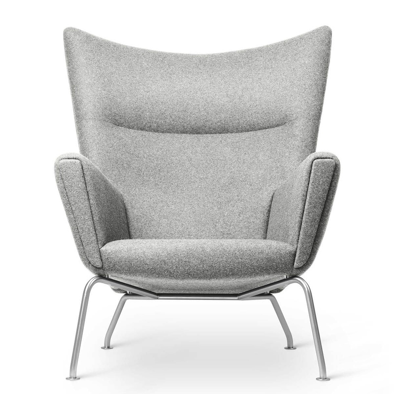 Hans Wegner CH445 Wing Chair & Matching CH446 Footstool Set