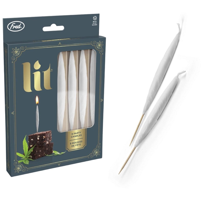 Lit Cake Top Candles