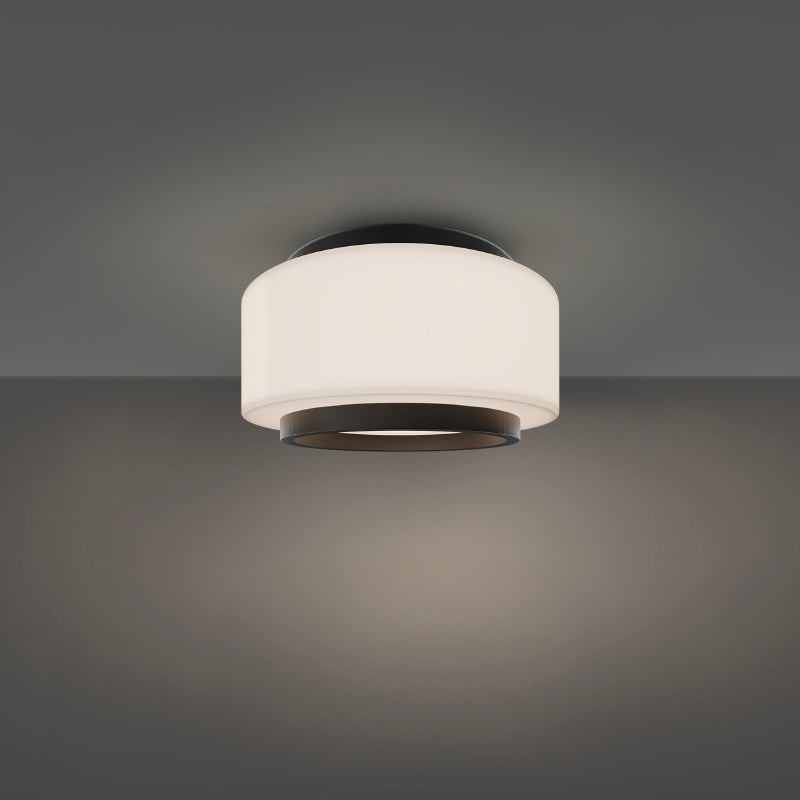 Modern Forms FM-12508 Preston 1-lt 8″ LED Flush Mount, 3000K, Black – Open Box