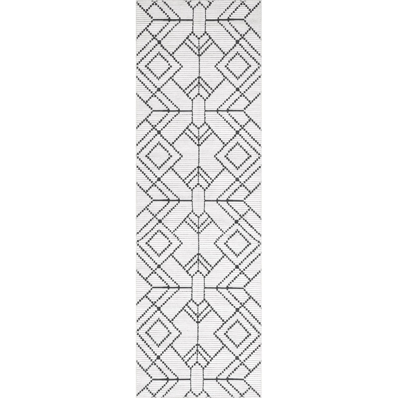 Roxanne Washable Geometric Rug | Ivory
