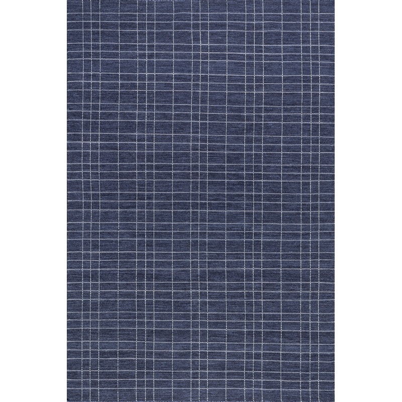 Charlie Plaid Wool Rug | Blue